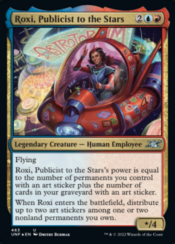 Roxi, Publicist to the Stars (Galaxy Foil) [Unfinity] | PLUS EV GAMES 