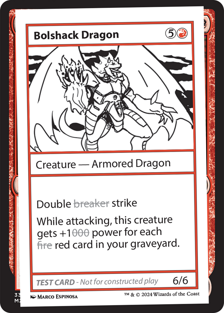 Bolshack Dragon [Mystery Booster 2 Playtest Cards] | PLUS EV GAMES 