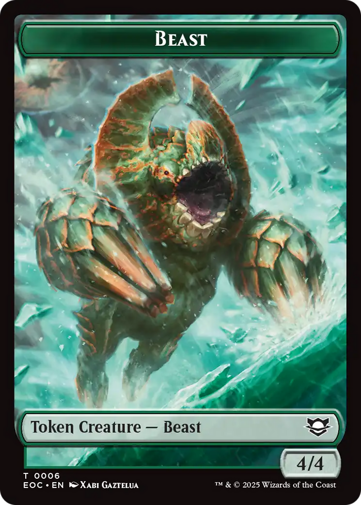 Beast (0006) // Pest Double-Sided Token [Edge of Eternities Commander Tokens] | PLUS EV GAMES 