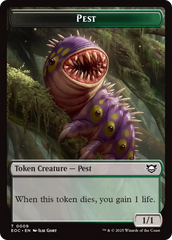 Beast (0006) // Pest Double-Sided Token [Edge of Eternities Commander Tokens] | PLUS EV GAMES 