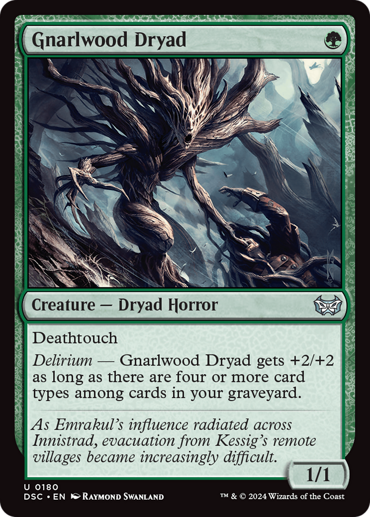 Gnarlwood Dryad [Duskmourn: House of Horror Commander] | PLUS EV GAMES 