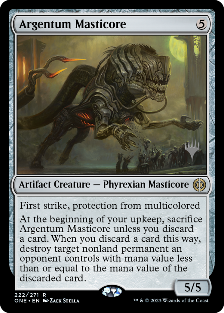 Argentum Masticore (Promo Pack) [Phyrexia: All Will Be One Promos] | PLUS EV GAMES 