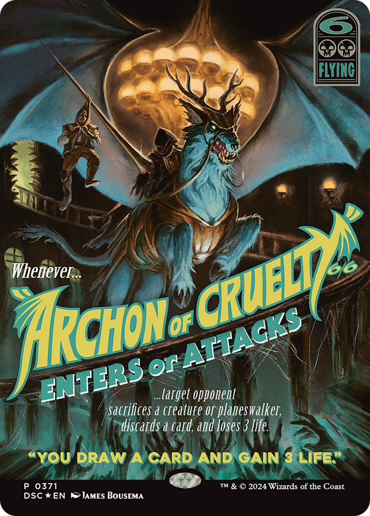 Archon of Cruelty (Showcase) [Duskmourn: House of Horror Commander] | PLUS EV GAMES 