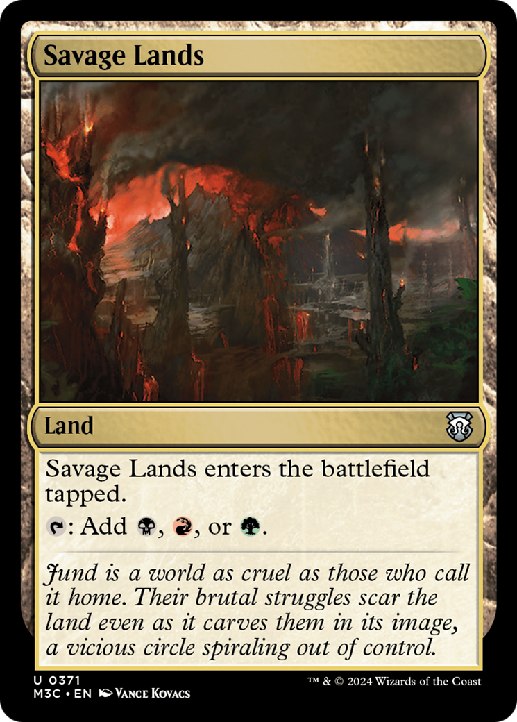 Savage Lands (Ripple Foil) [Modern Horizons 3 Commander] | PLUS EV GAMES 