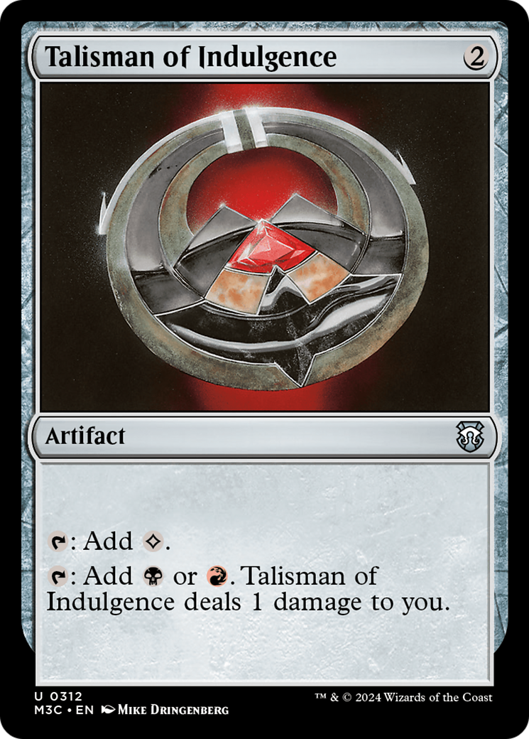 Talisman of Indulgence [Modern Horizons 3 Commander] | PLUS EV GAMES 