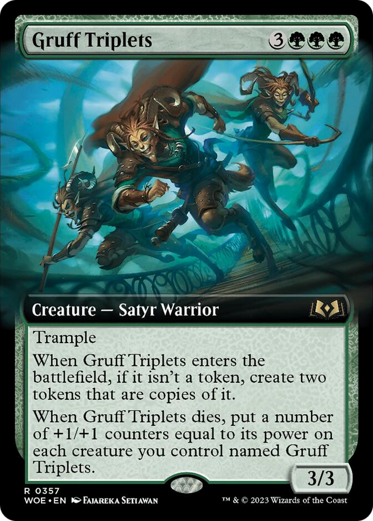 Gruff Triplets (Extended Art) [Wilds of Eldraine] | PLUS EV GAMES 