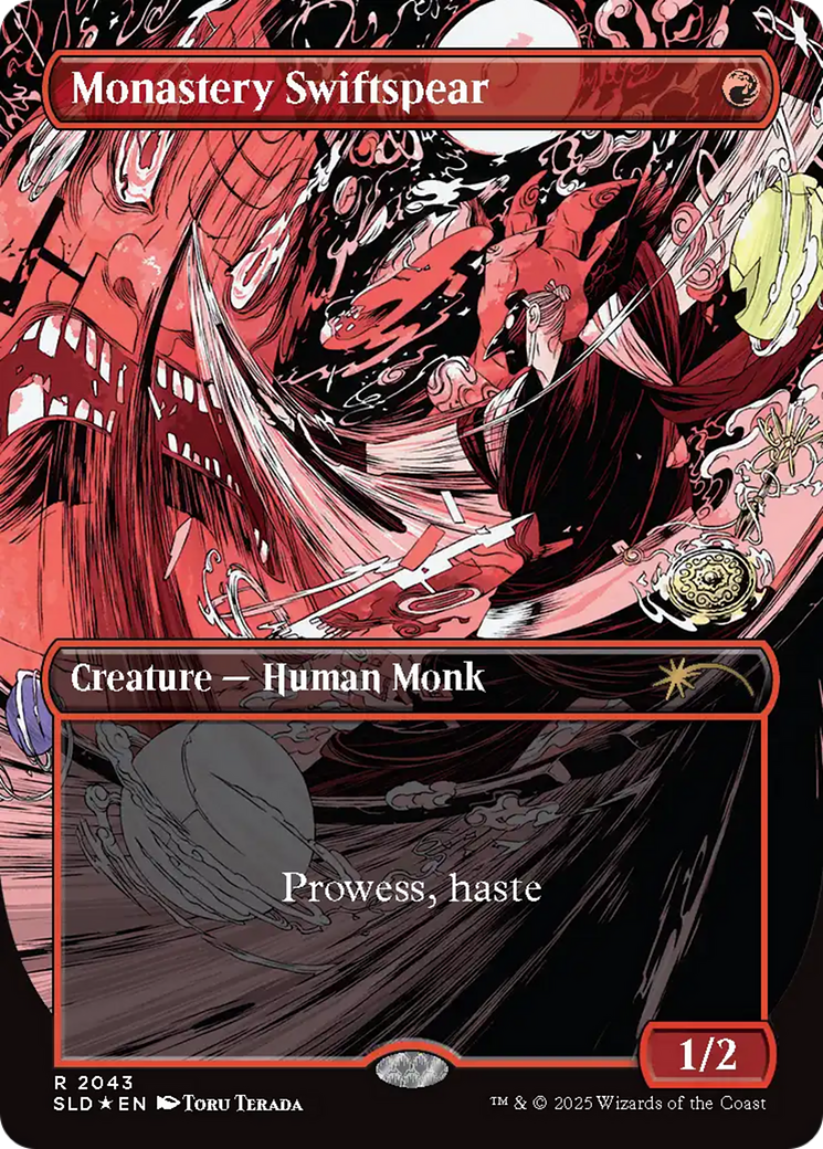 Monastery Swiftspear (2043) (Raised Foil) [Secret Lair Drop Series] | PLUS EV GAMES 