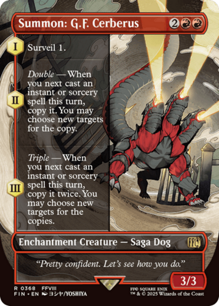 Summon: G.F. Cerberus (Borderless) [FINAL FANTASY] | PLUS EV GAMES 