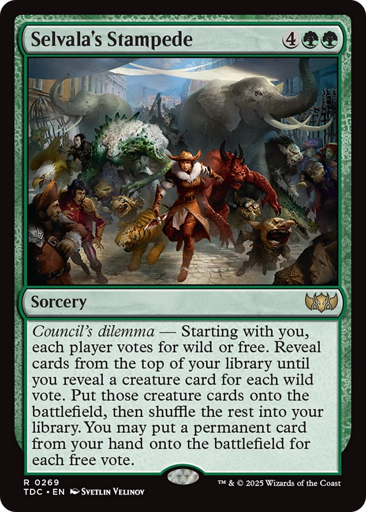 Selvala's Stampede [Tarkir: Dragonstorm Commander] | PLUS EV GAMES 