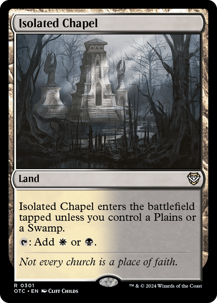 Isolated Chapel [Outlaws of Thunder Junction Commander] | PLUS EV GAMES 