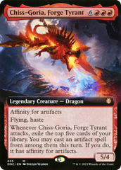 Chiss-Goria, Forge Tyrant (Extended Art) [Phyrexia: All Will Be One Commander] | PLUS EV GAMES 