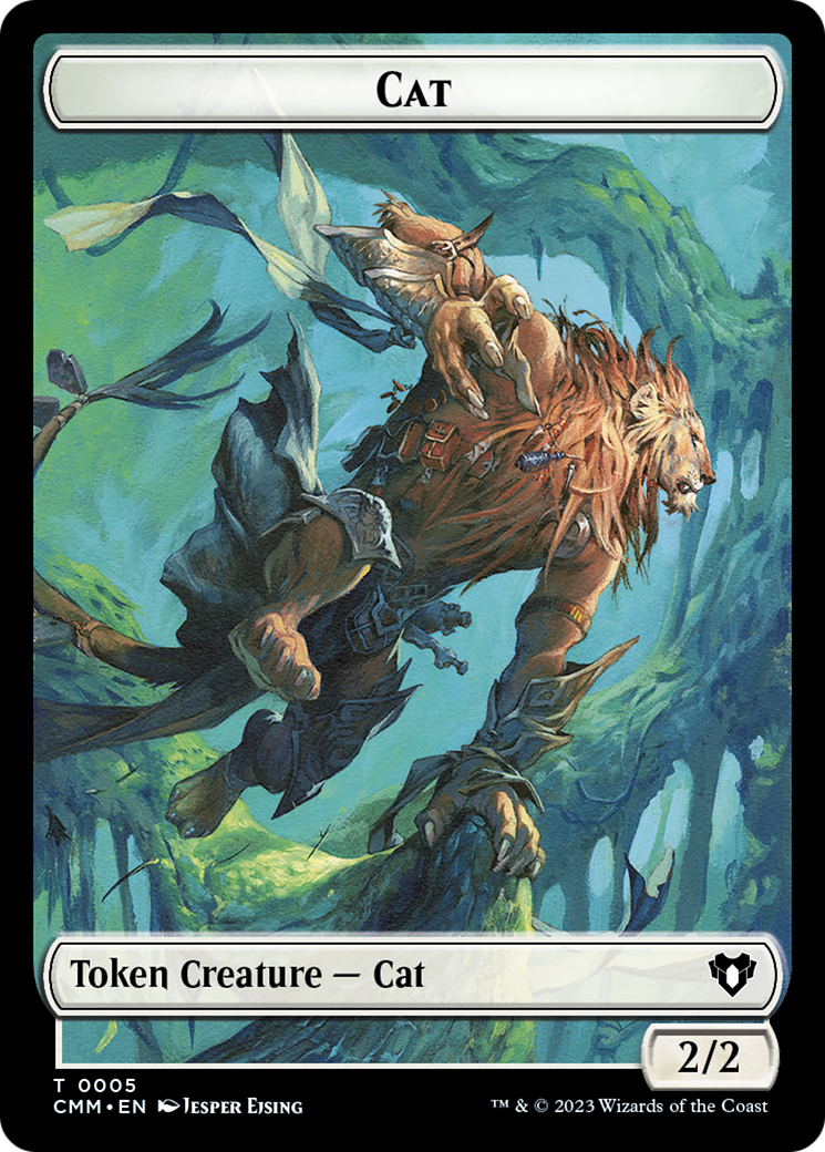 Treasure // Cat (0005) Double-Sided Token [Commander Masters Tokens] | PLUS EV GAMES 