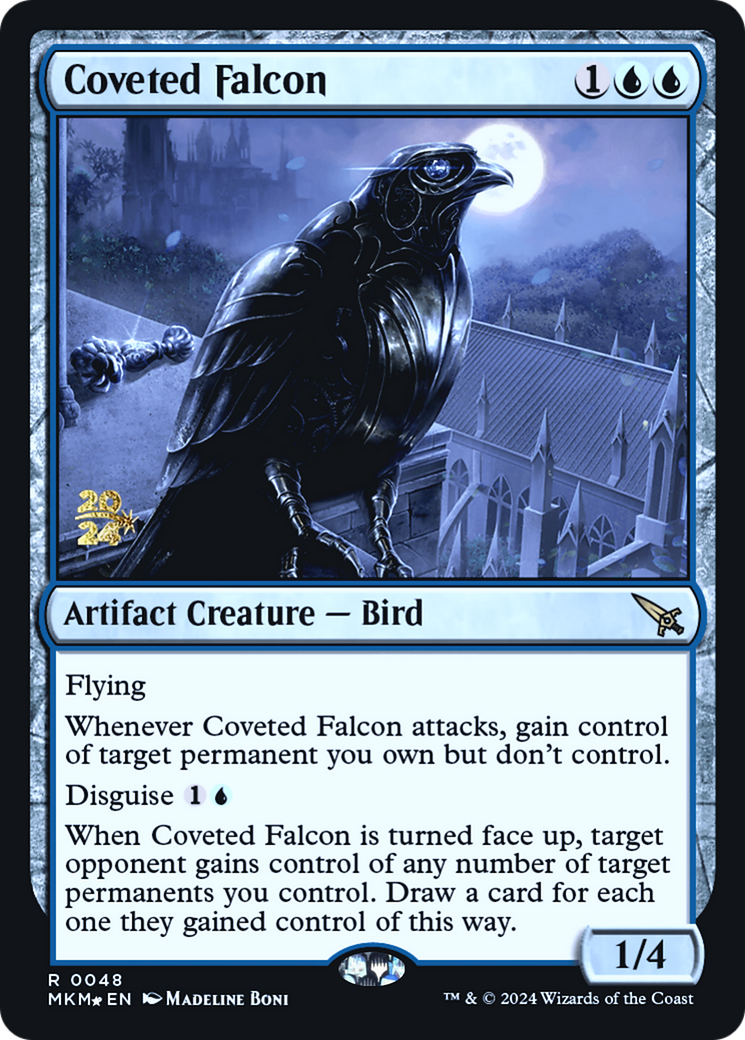 Coveted Falcon [Murders at Karlov Manor Prerelease Promos] | PLUS EV GAMES 