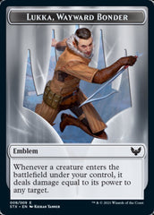 Elemental // Lukka, Wayward Bonder Emblem Double-Sided Token [Strixhaven: School of Mages Tokens] | PLUS EV GAMES 