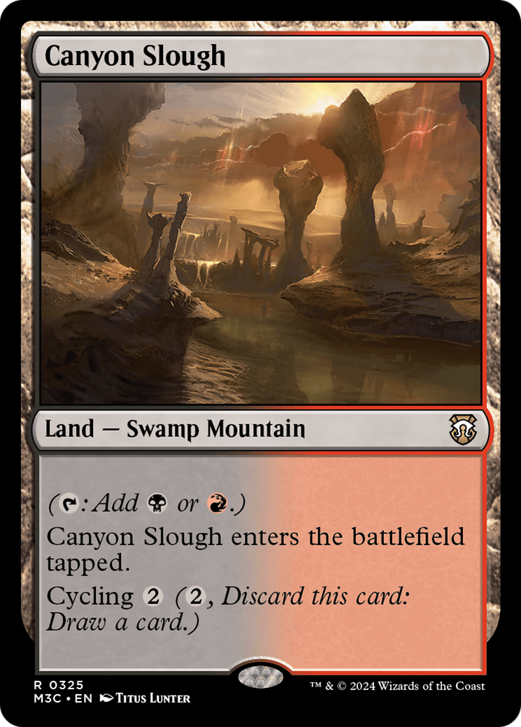 Canyon Slough (Ripple Foil) [Modern Horizons 3 Commander] | PLUS EV GAMES 