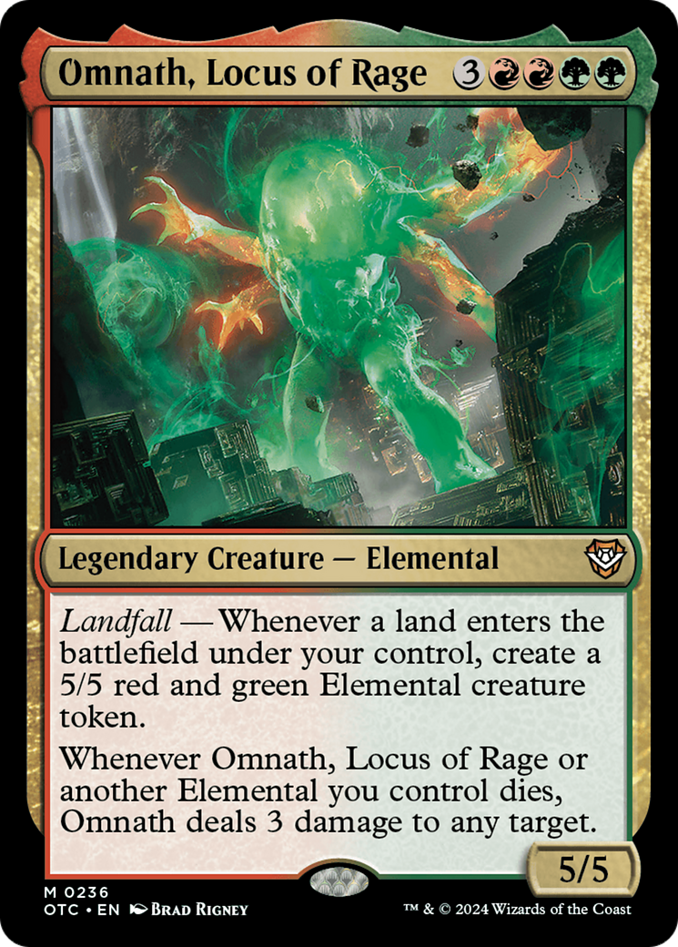 Omnath, Locus of Rage [Outlaws of Thunder Junction Commander] | PLUS EV GAMES 