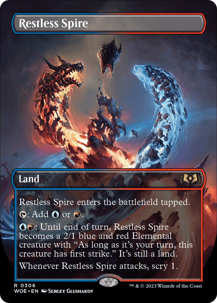 Restless Spire (Borderless) [Wilds of Eldraine] | PLUS EV GAMES 