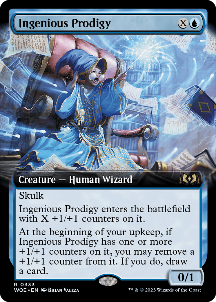 Ingenious Prodigy (Extended Art) [Wilds of Eldraine] | PLUS EV GAMES 