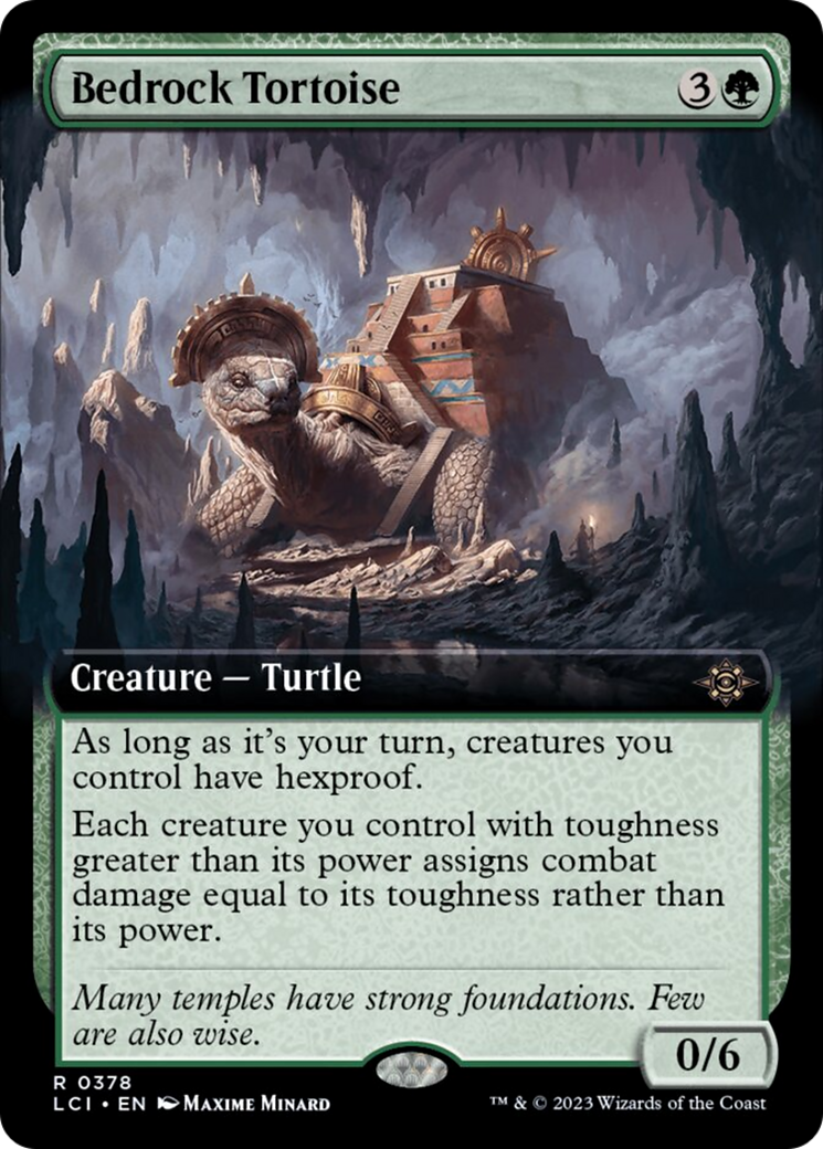 Bedrock Tortoise (Extended Art) [The Lost Caverns of Ixalan] | PLUS EV GAMES 