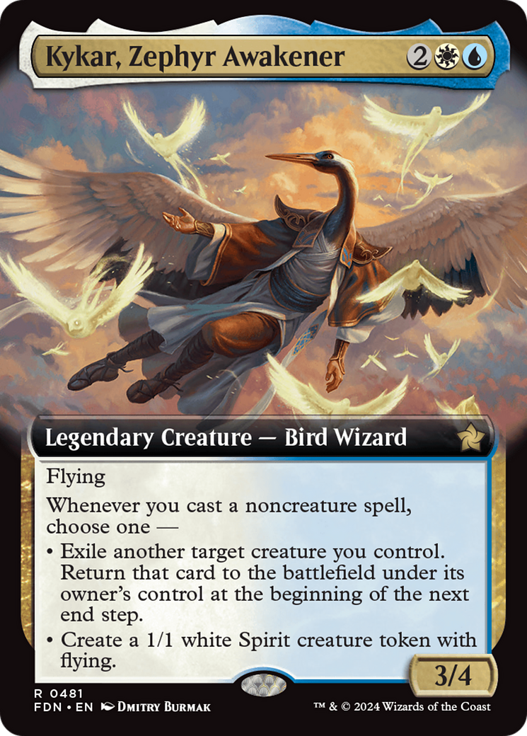 Kykar, Zephyr Awakener (Extended Art) [Foundations] | PLUS EV GAMES 