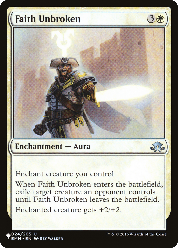 Faith Unbroken [The List Reprints] | PLUS EV GAMES 