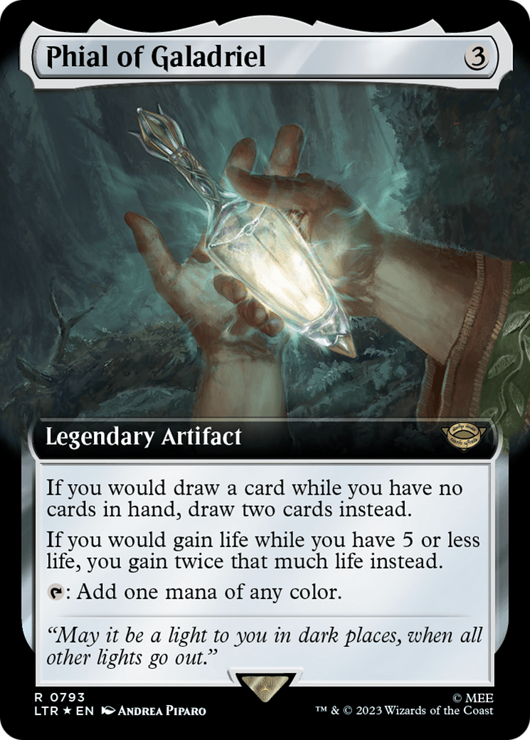 Phial of Galadriel (Extended Art) (Surge Foil) [The Lord of the Rings: Tales of Middle-Earth] | PLUS EV GAMES 