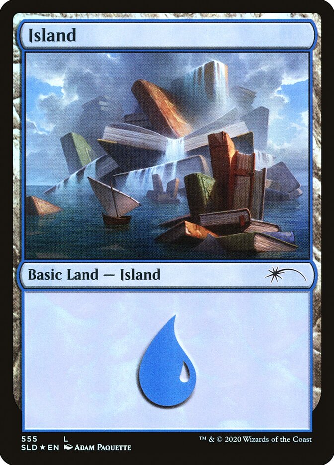 Island (Well Read) (555) [Secret Lair Drop Promos] | PLUS EV GAMES 