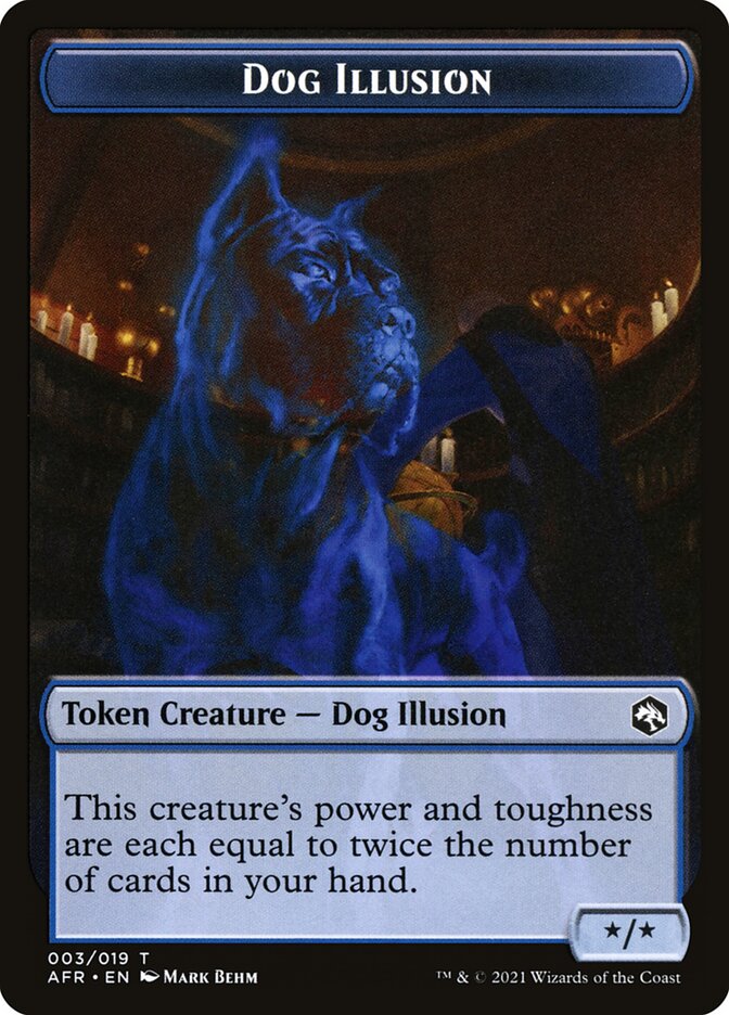 Zombie // Dog Illusion Double-Sided Token [Dungeons & Dragons: Adventures in the Forgotten Realms Tokens] | PLUS EV GAMES 