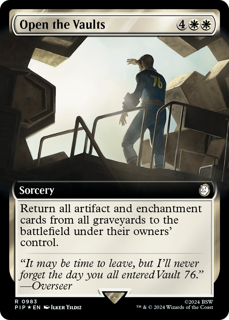 Open the Vaults (Extended Art) (Surge Foil) [Fallout] | PLUS EV GAMES 