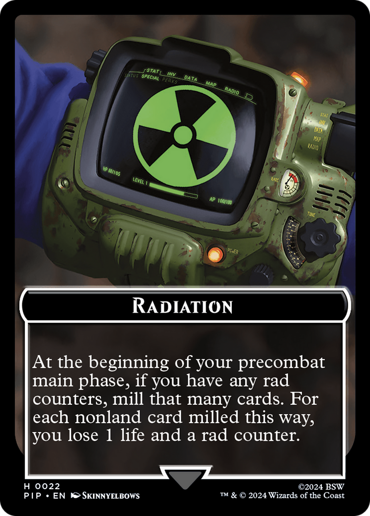 Radiation // Copy Double-Sided Token [Fallout Tokens] | PLUS EV GAMES 