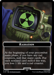 Radiation // Clue Double-Sided Token [Fallout Tokens] | PLUS EV GAMES 