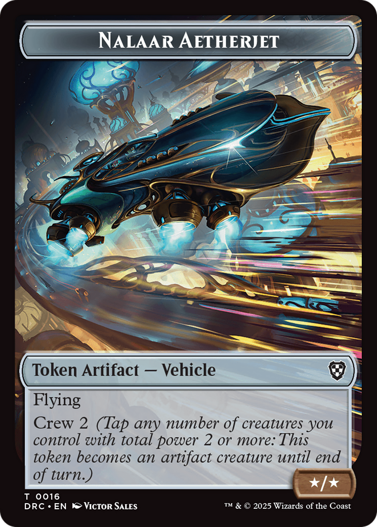 Nalaar Aetherjet // Treasure Double-Sided Token [Aetherdrift Tokens] | PLUS EV GAMES 