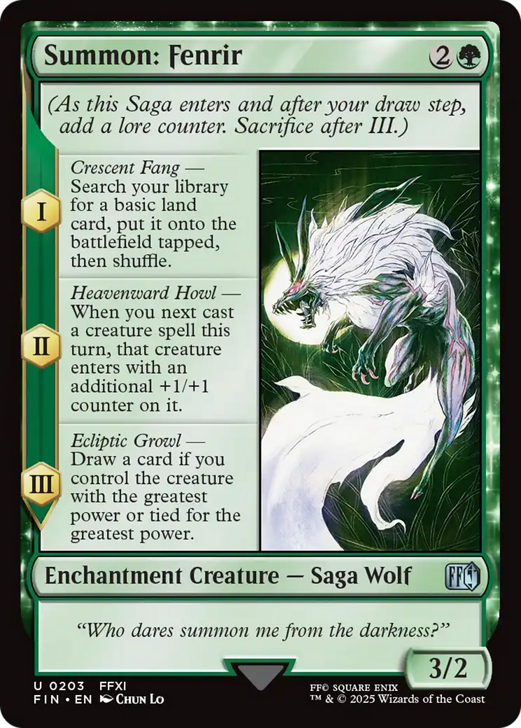 Summon: Fenrir [FINAL FANTASY] | PLUS EV GAMES 