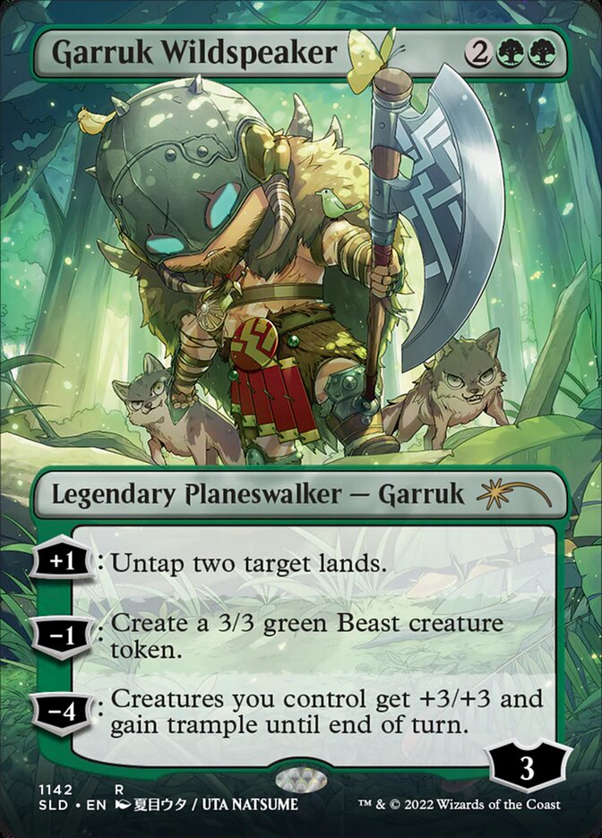 Garruk Wildspeaker (Borderless) [Secret Lair Drop Series] | PLUS EV GAMES 