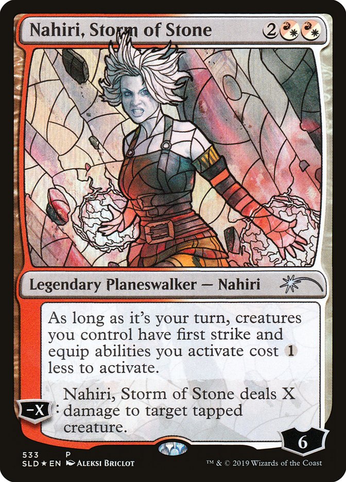 Nahiri, Storm of Stone (Stained Glass) [Secret Lair Drop Promos] | PLUS EV GAMES 