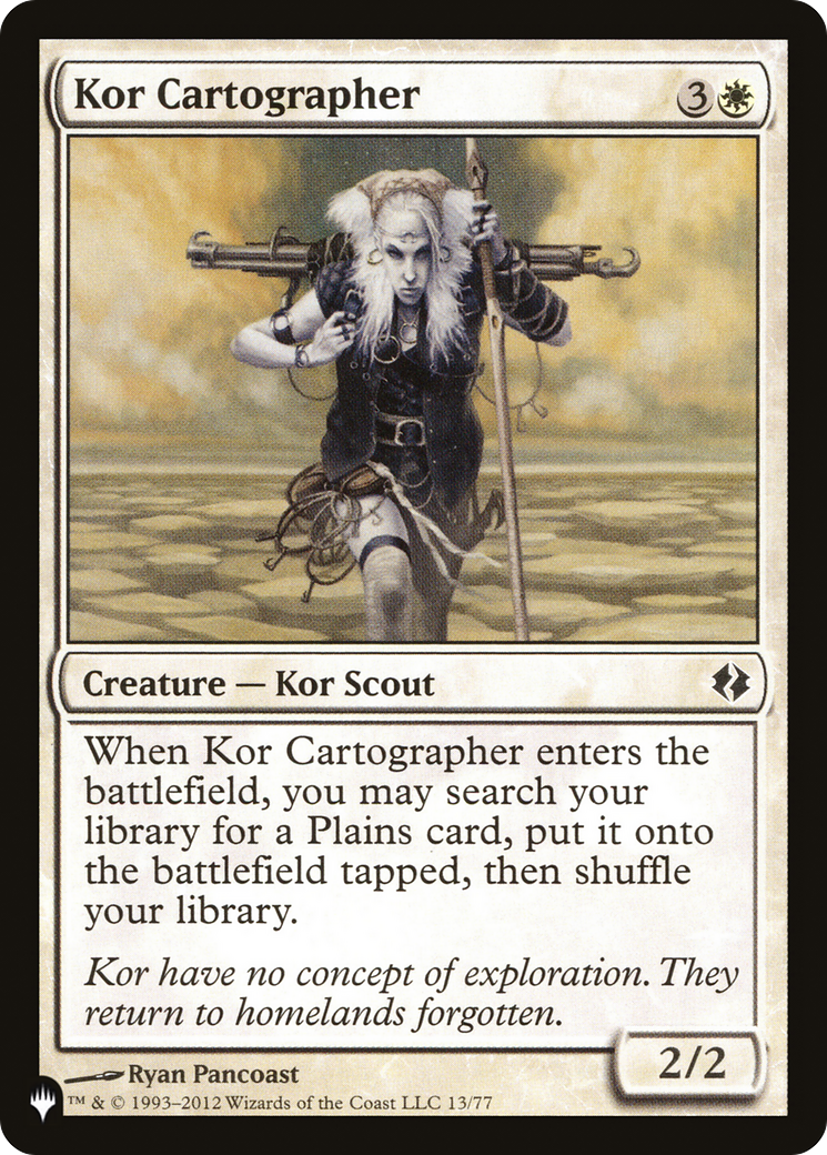 Kor Cartographer [The List Reprints] | PLUS EV GAMES 