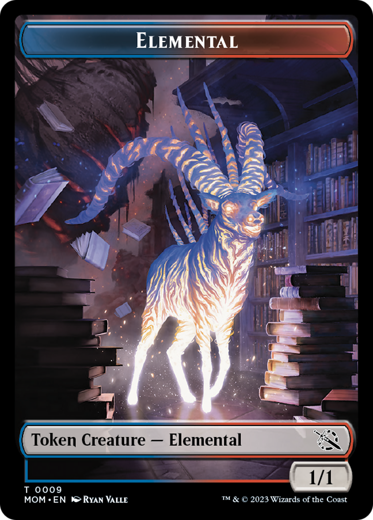 Elemental (9) // Phyrexian Saproling Double-Sided Token [March of the Machine Tokens] | PLUS EV GAMES 