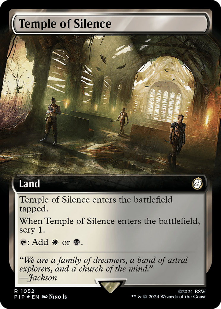 Temple of Silence (Extended Art) (Surge Foil) [Fallout] | PLUS EV GAMES 