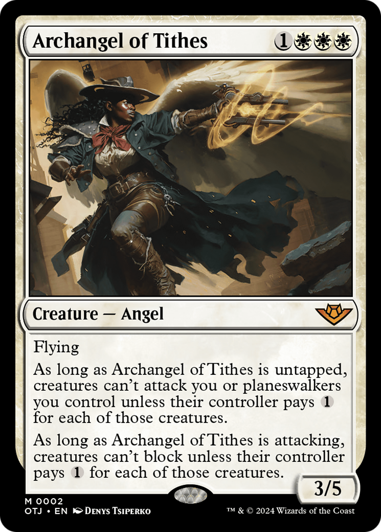 Archangel of Tithes [Outlaws of Thunder Junction] | PLUS EV GAMES 