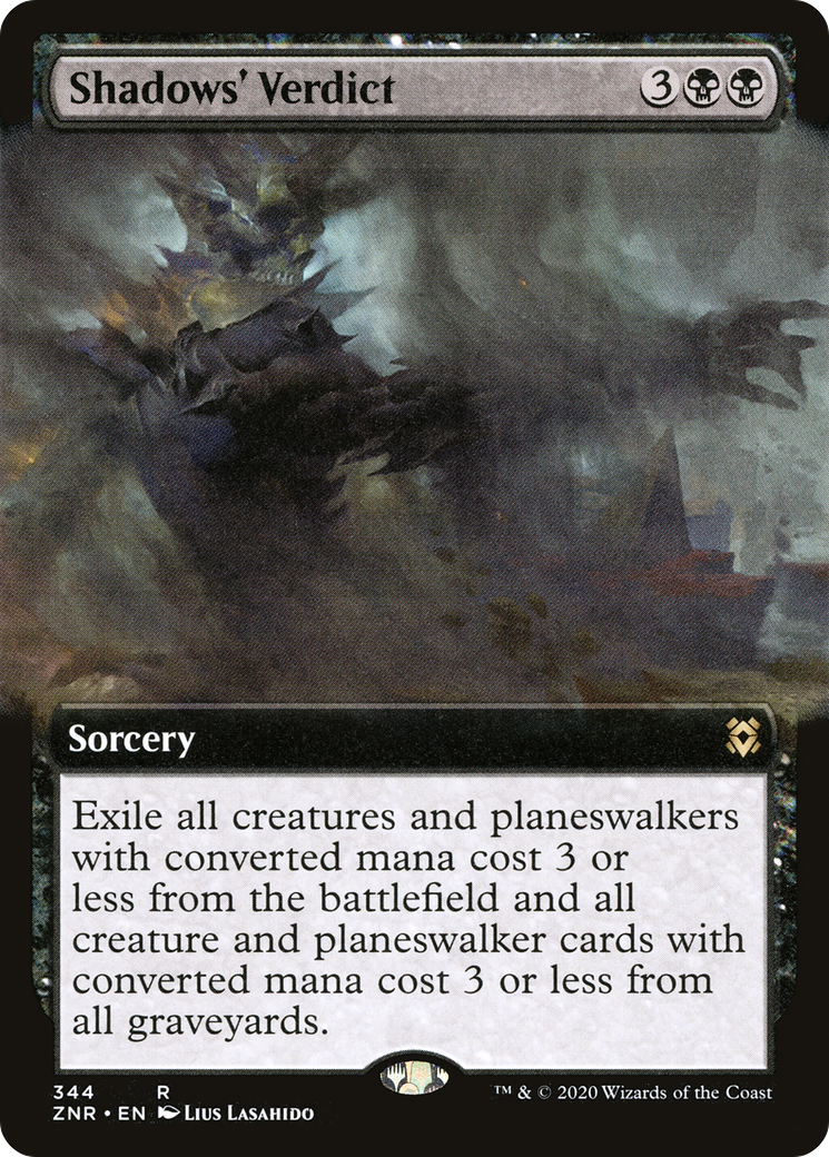 Shadows' Verdict (Extended) [Zendikar Rising Extended Art]