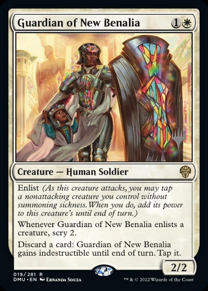 Guardian of New Benalia (Promo Pack) [Dominaria United Promos] | PLUS EV GAMES 