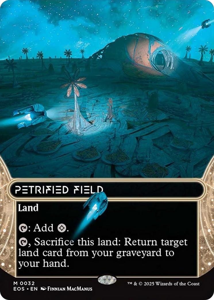 Petrified Field (0032) (Borderless) [Edge of Eternities: Stellar Sights] | PLUS EV GAMES 