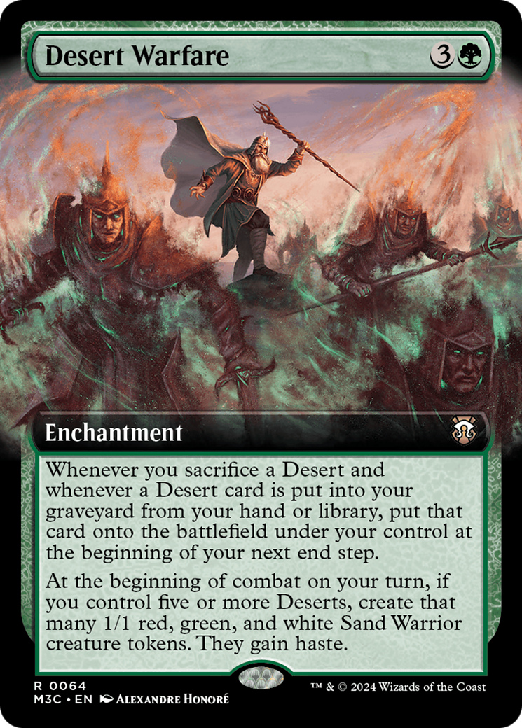 Desert Warfare (Extended Art) [Modern Horizons 3 Commander] | PLUS EV GAMES 