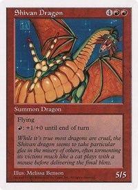 Shivan Dragon (Oversized) [Oversize Cards] | PLUS EV GAMES 