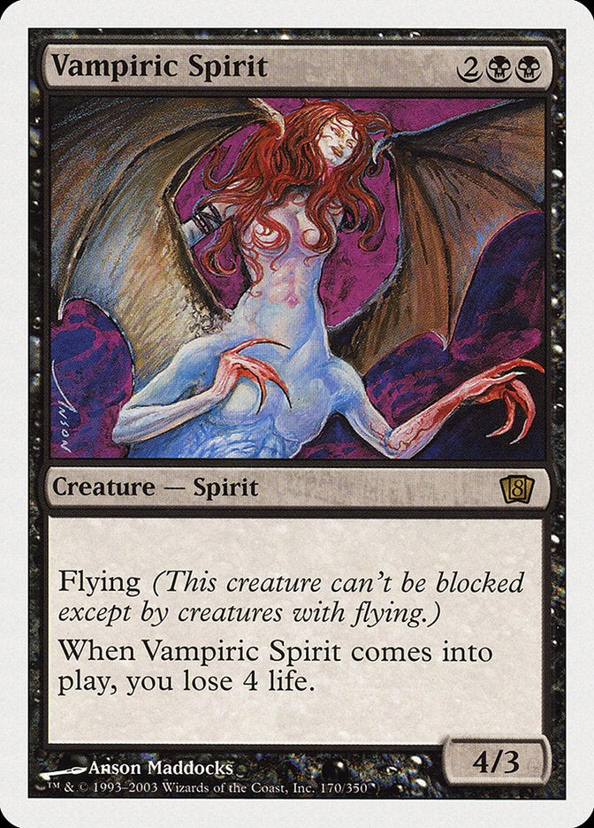 Vampiric Spirit (8th Edition) [Oversize Cards] | PLUS EV GAMES 