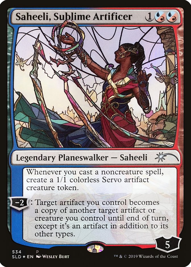 Saheeli, Sublime Artificer (Stained Glass) [Secret Lair Drop Promos] | PLUS EV GAMES 