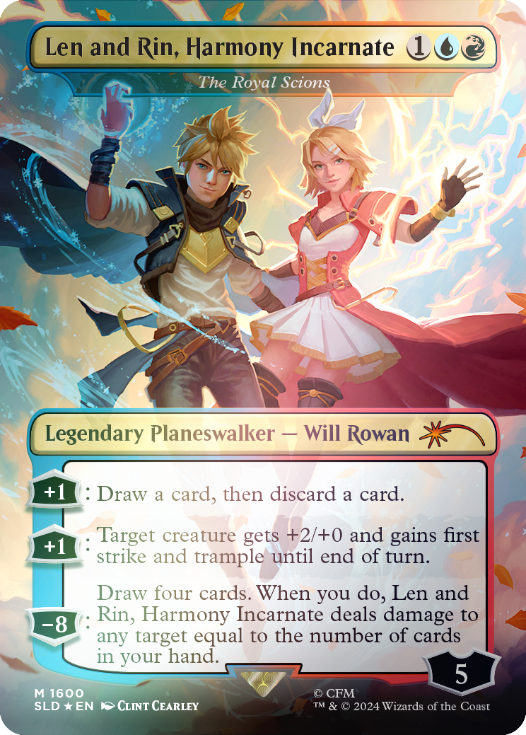 Len and Rin, Harmony Incarnate - The Royal Scions (Rainbow Foil) [Secret Lair Drop Series] | PLUS EV GAMES 