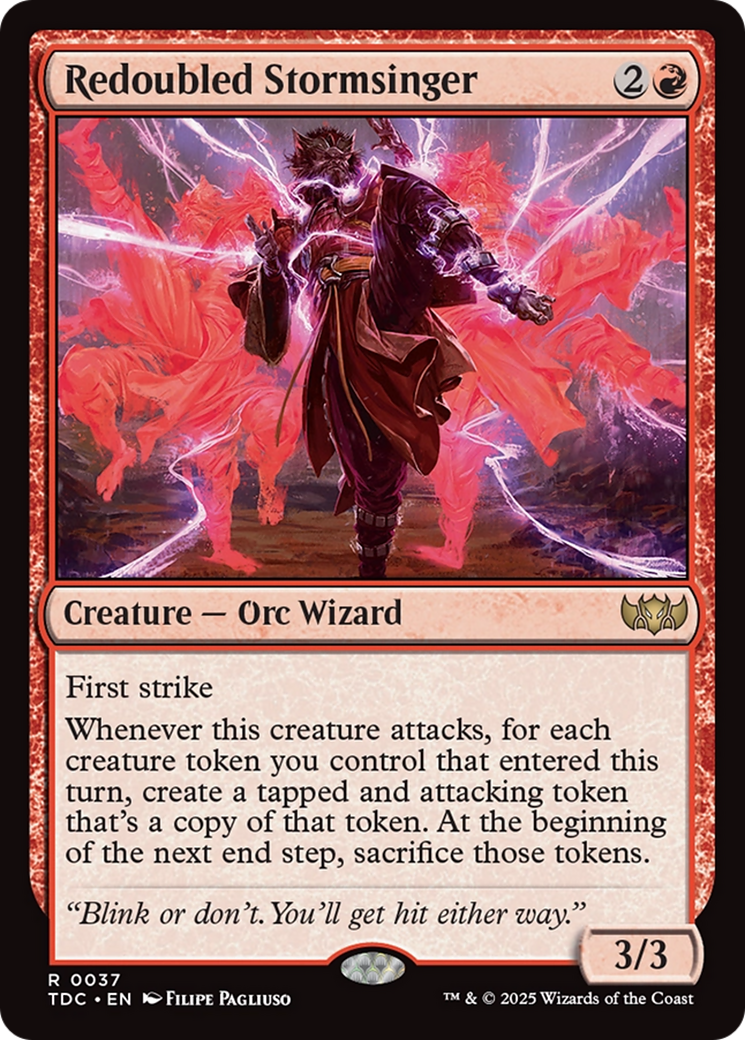 Redoubled Stormsinger [Tarkir: Dragonstorm Commander] | PLUS EV GAMES 
