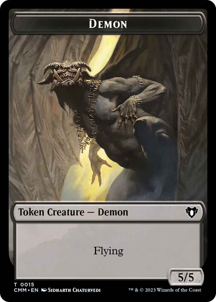 Demon Token [Commander Masters Tokens] | PLUS EV GAMES 