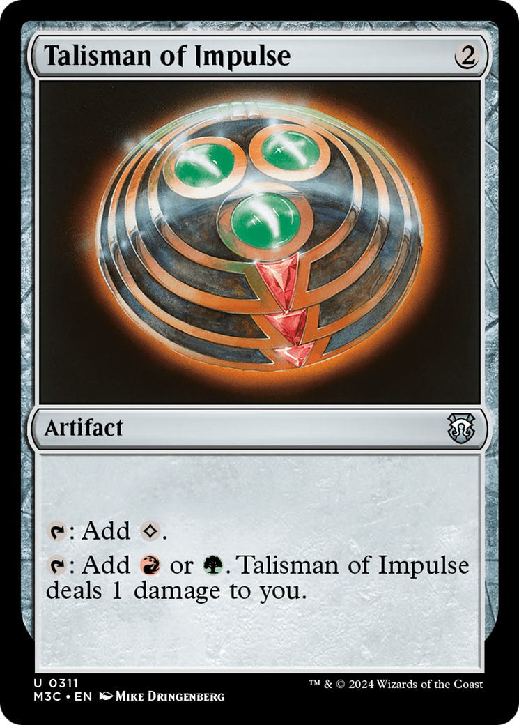 Talisman of Impulse (Ripple Foil) [Modern Horizons 3 Commander] | PLUS EV GAMES 